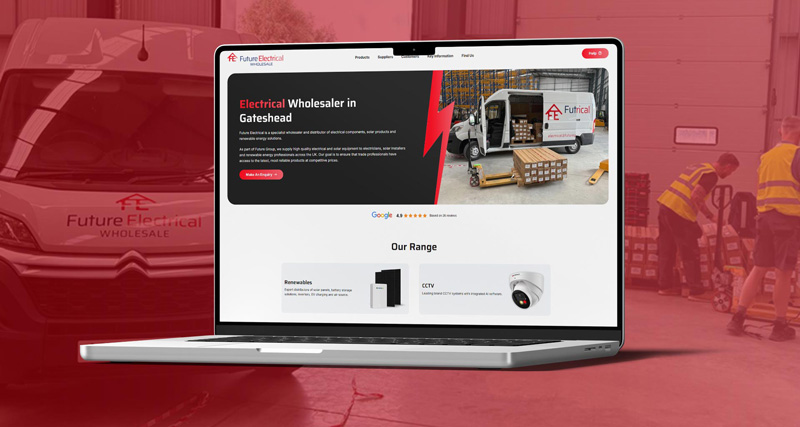 Future Electrical Wholesaler Web Design Case Study