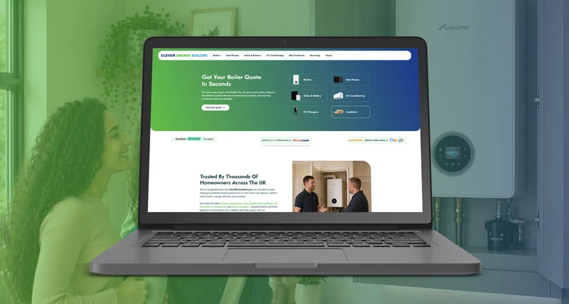 Clever Energy Boilers Website Redesign