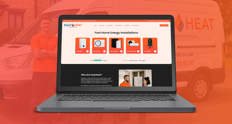 EazyHeat Renewable Energy Web Design